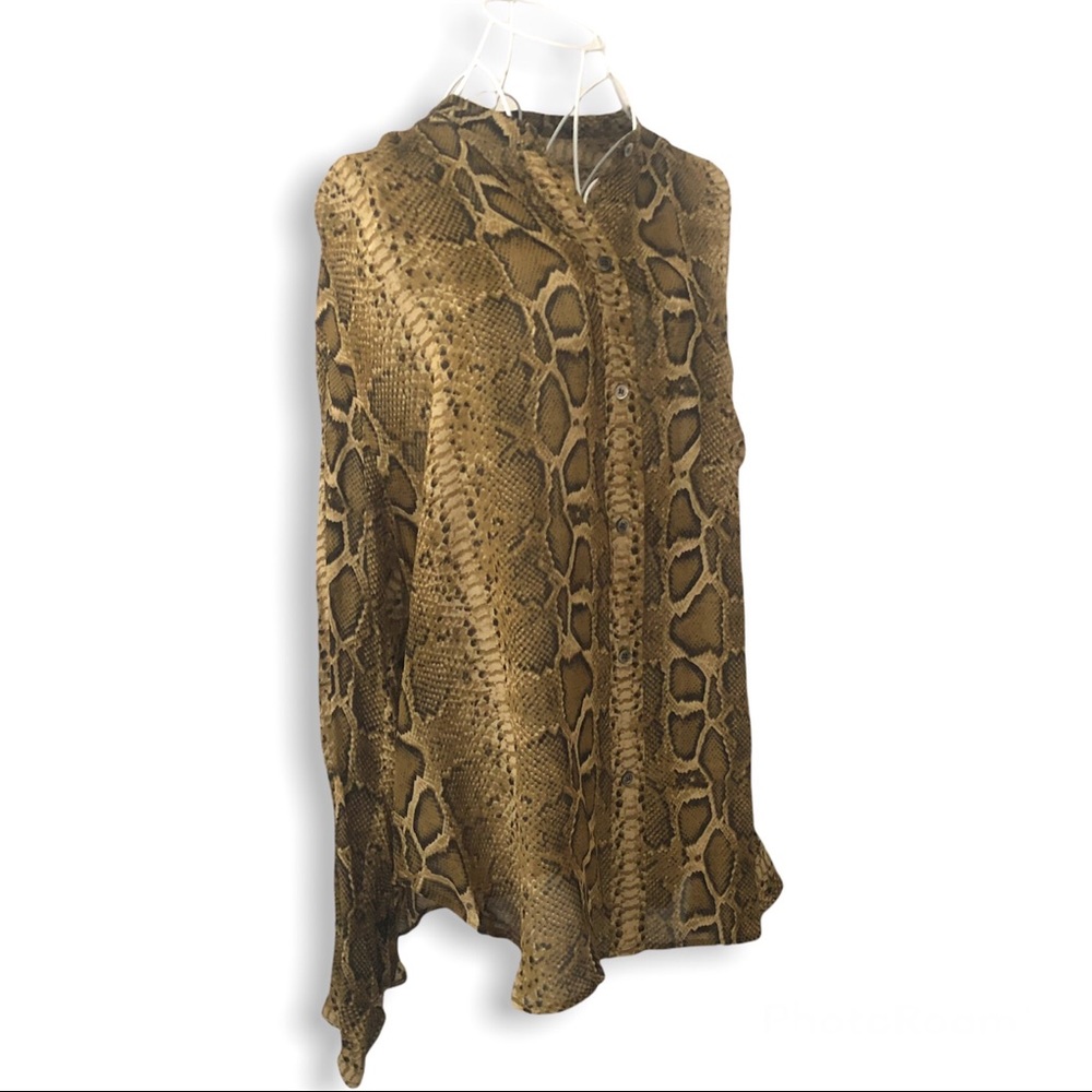 Etoile Isabel Marant Snakeskin Buttoned Blouse